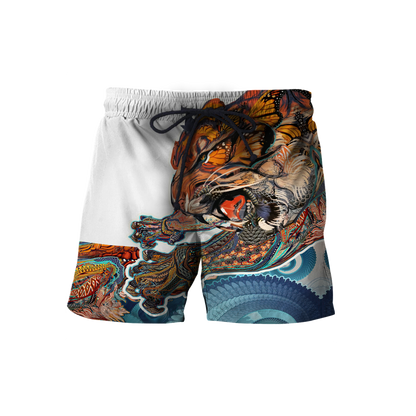 Tattoo Tiger Mythology 3D Over Printed Unisex Shirt