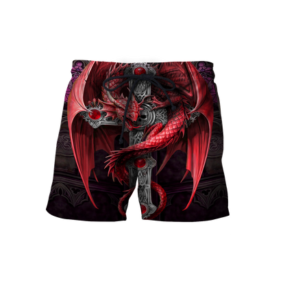 Tattoo and Dungeon Dragon Hoodie T Shirt For Men and Women HAC090606-Apparel-NM-Shorts-S-Vibe Cosy™