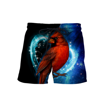 Cardinal Birds Blue Color shirts dress shorts for men and women
