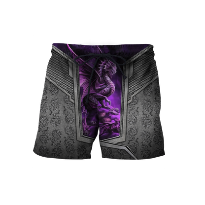 3D Tattoo and Dungeon Dragon Hoodie HAC020111-Apparel-NM-Shorts-S-Vibe Cosy™