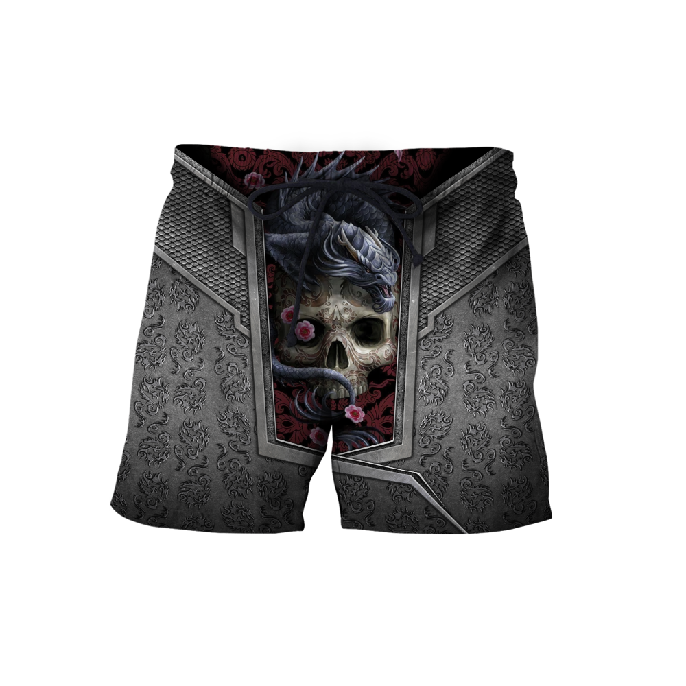 3D Tattoo and Dungeon Dragon Hoodie HAC020110-Apparel-NM-Shorts-S-Vibe Cosy™