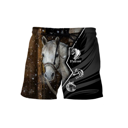 Beautiful Horse 3D All Over Printed shirt for Men and Women Pi040102-Apparel-MP-Shorts-S-Vibe Cosy™