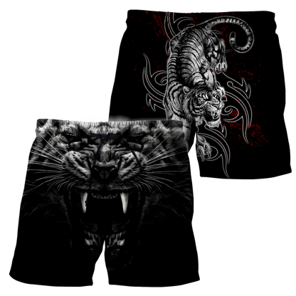 Tattoo White Tiger  3D All Over Printed Unisex Shirts