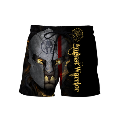 August Spartan Lion Warrior 3D All Over Printed Unisex Shirt
