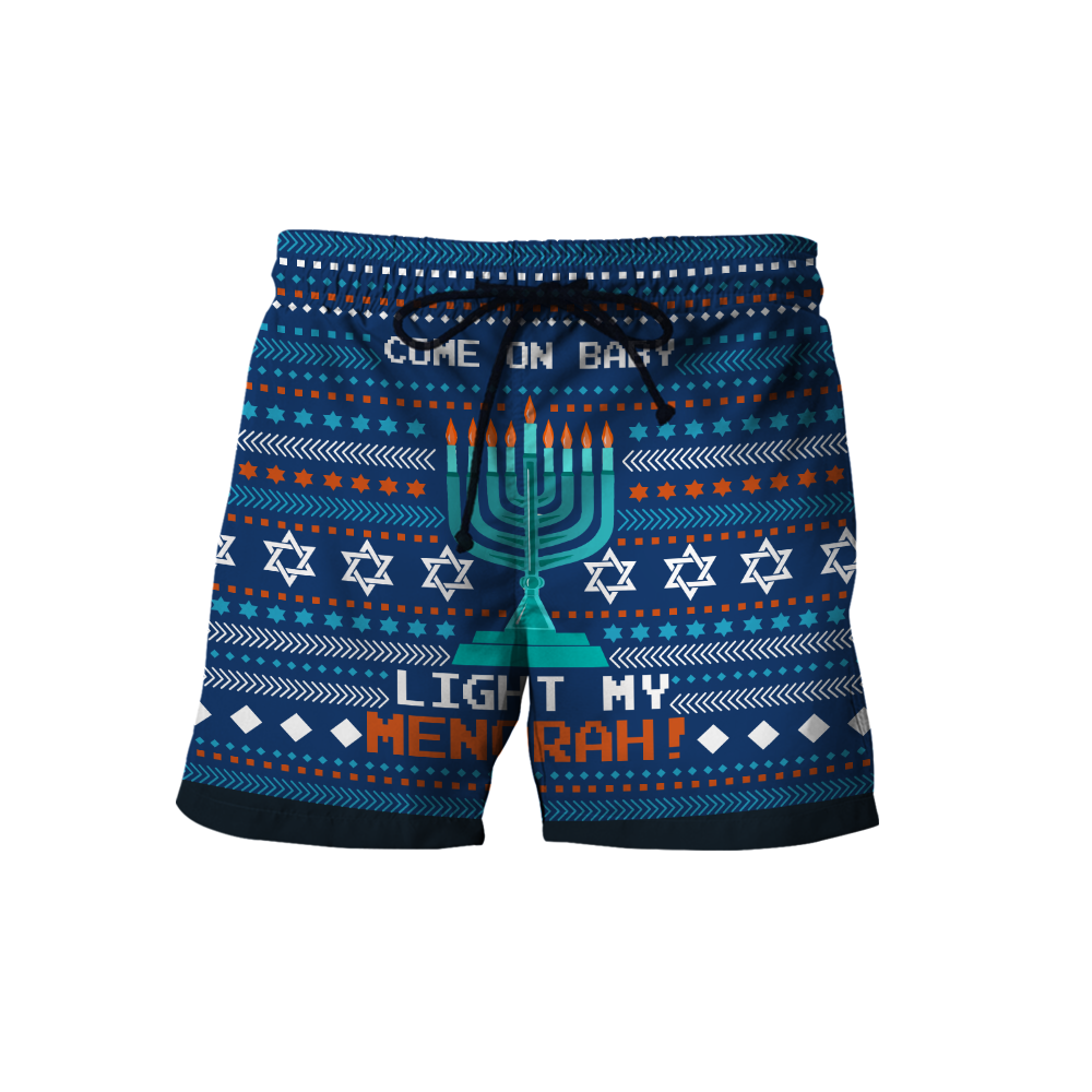 Come On Baby Light My Menorah Hanukkah Hoodie MEI
