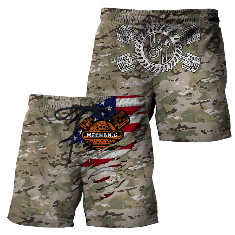 Mechanic Camo 3D All Over Printed Hoodie For Men and Women TN