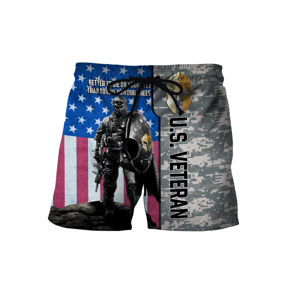 Spartan Soldier US Veteran 3D All Over Printed Shirt Hoodie MP21082020