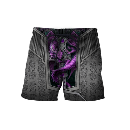 3D Tattoo and Dungeon Dragon Hoodie HAC27121-Apparel-NM-Shorts-S-Vibe Cosy™
