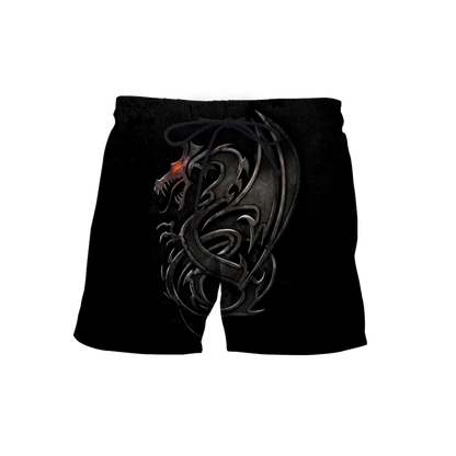 3D Armor Tattoo and Dungeon Dragon Hoodie HAC130102 - Amaze Style™-Apparel