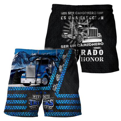 Premium Tyre Print All Over Printed Trucker Shirts MEI