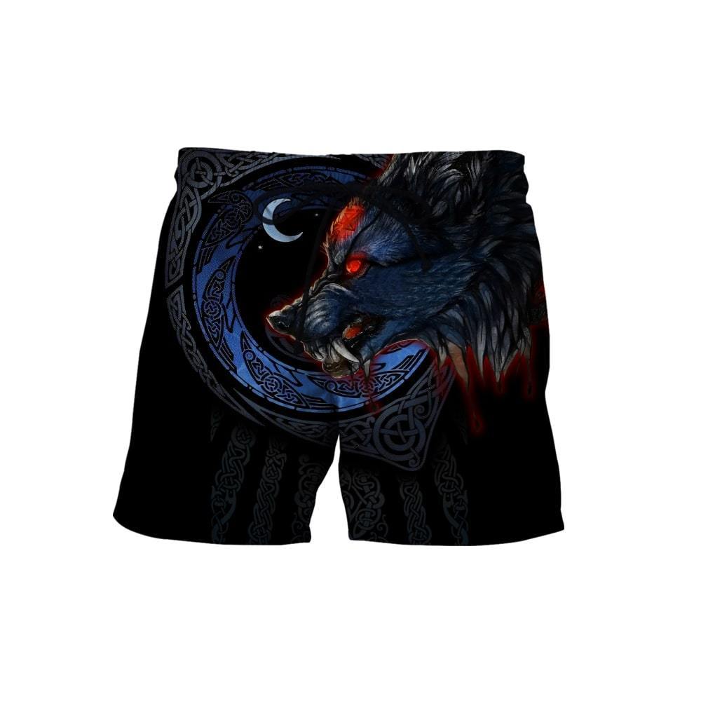 Fenrir Viking Wolf 3D Over Printed Hoodie for Men and Women-ML
