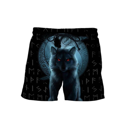 Fenrir Viking Wolf And Moon 3D Over Printed Hoodie for Men and Women-ML