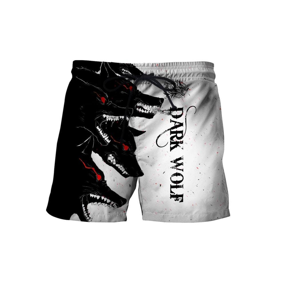 Dark Wolf 3D Over Printed Hoodie for Men and Women-ML