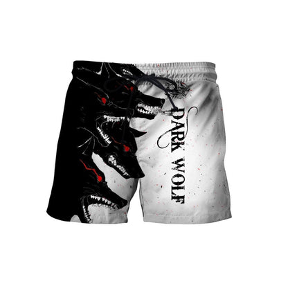 Dark Wolf 3D Over Printed Hoodie for Men and Women-ML
