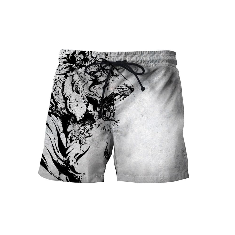 Power Tiger Tattoo 3D Over Printed Hoodie Tshirt for Men and Women-ML
