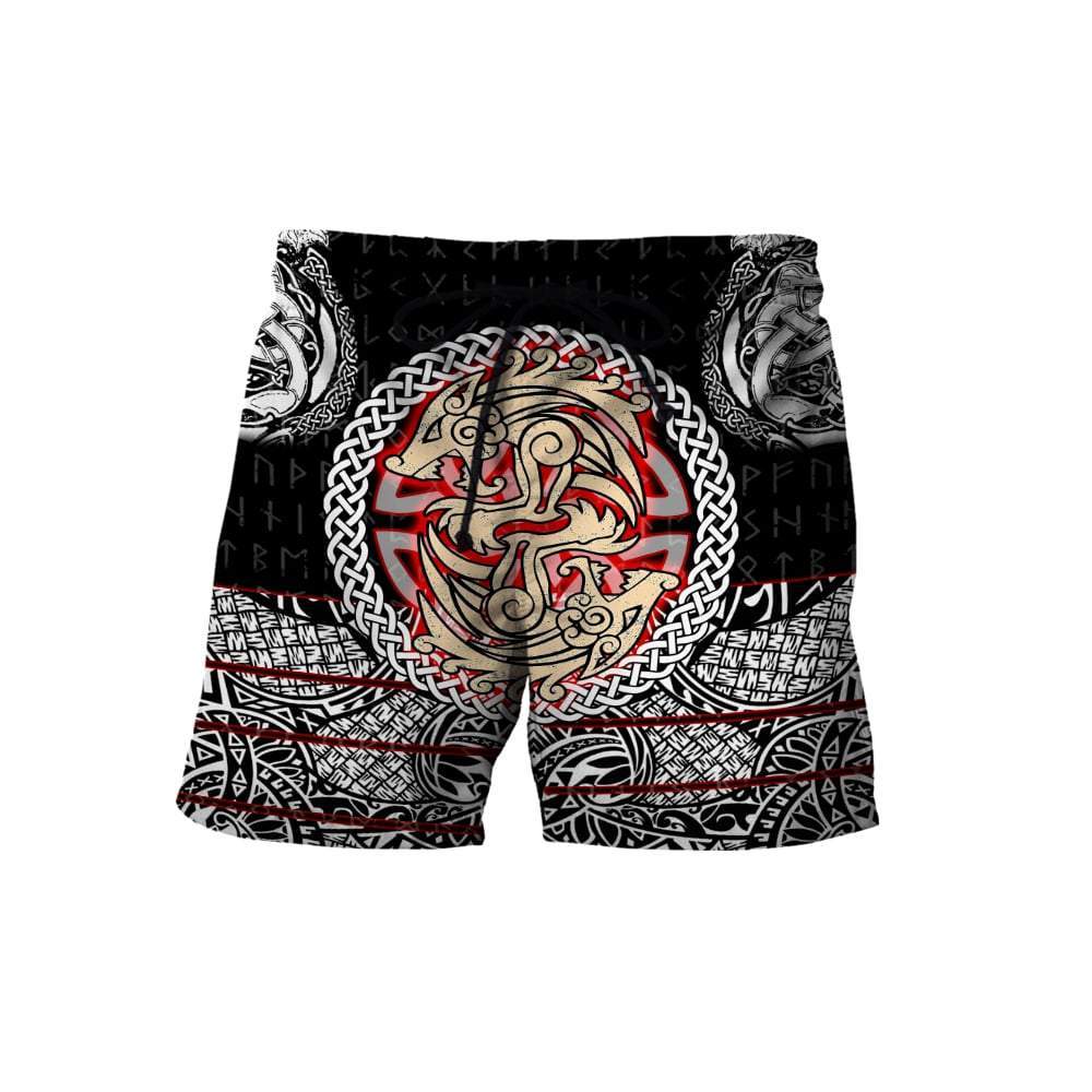 Fenrir Viking Tattoo 3D Over Printed Hoodie for Men and Women-ML
