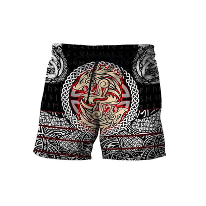 Fenrir Viking Tattoo 3D Over Printed Hoodie for Men and Women-ML