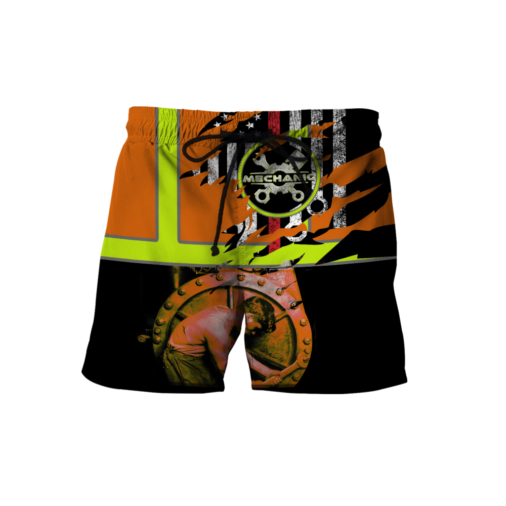 All Over Printed Mechanic Hoodie For Men and Women TN