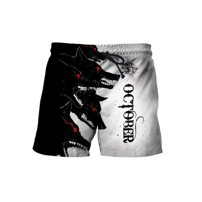 The Dark Wolf October 3D All Over Printed Unisex Deluxe Hoodie ML