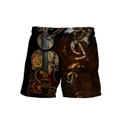 Steampunk Violin Mechanic All Over Printed Hoodie For Men and Women TN