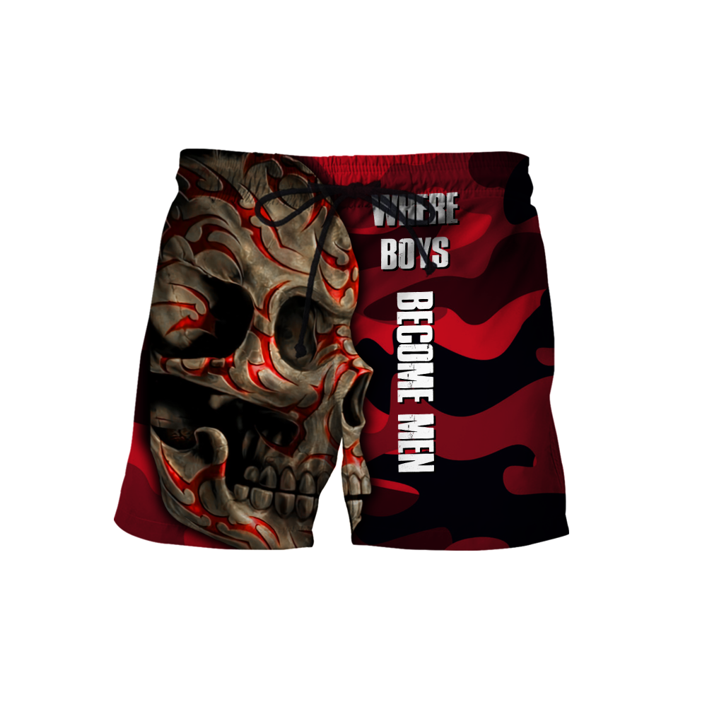 Love Skull tattoos red 3D all over printed for man and women QB06062003S