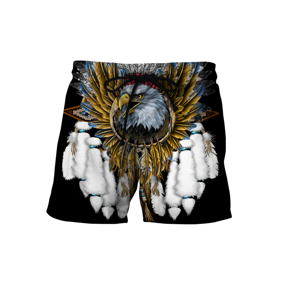 Eagle Dreamcatcher Native American Hoodie Black 3D All Over Printed Shirts LAM2029093-LAM