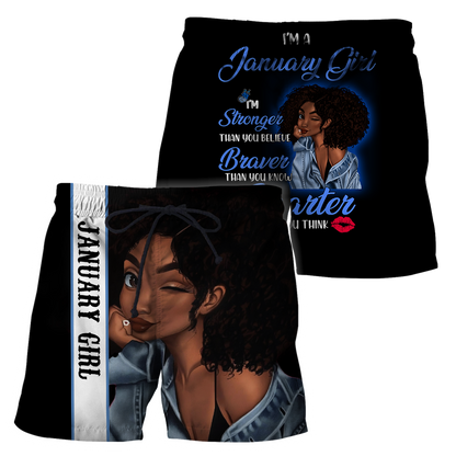 January Girl 3D All Over Printed Shirts For Women