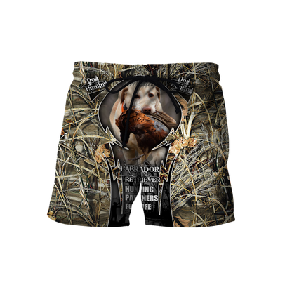 Hunting Labrador 3D Over Printed Unisex Deluxe Hoodie ML
