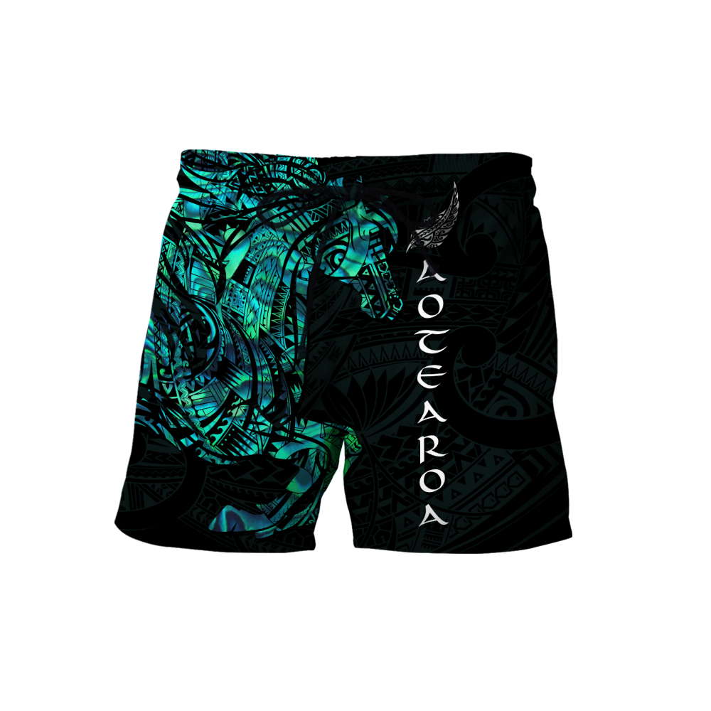 Horse Aotearoa Maori manaia 3d all over printed shirt and short for man and women