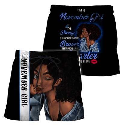 November Girl 3D All Over Printed Shirts For Women