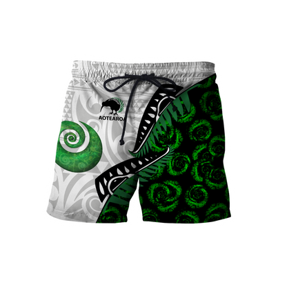 Maori pounamu jade 3d all over printed shirt and short for man and women
