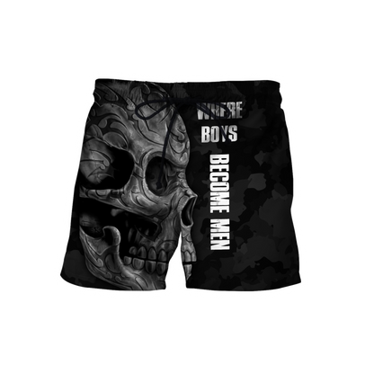Love Skull tattoos balck 3D all over printed for man and women QB06062002