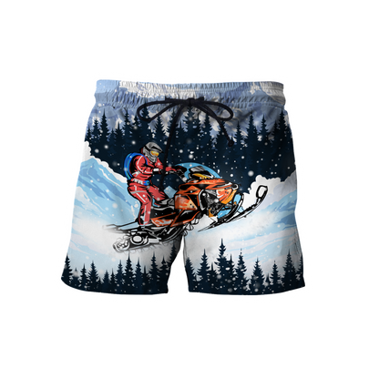Snowboarding 3D All Over Printed shirt & short for men and women PL