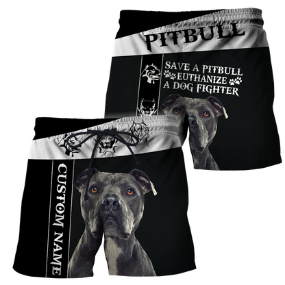 Personalized Save A Pitbull Euthanize A Dog Fighter  Hoodie Shirt for Men and Women HHT07102011