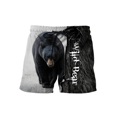 All Over Printed Bear Hoodie MEI09262001-MEI