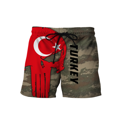 Turkey Skull Flag Camo Style 3D All Over Printed Hoodie Shirt Limited by SUN QB06232006