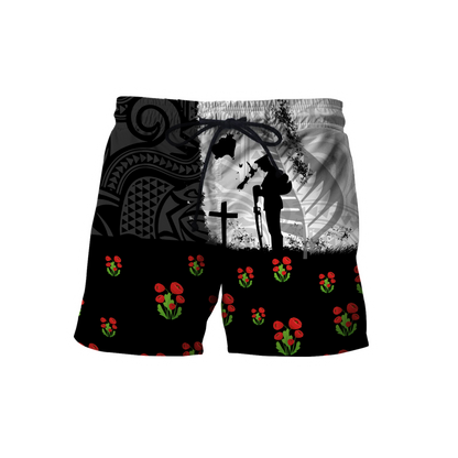 Anzac day new zealand australia lest we forget 3d all over printed shirt and short for man and women