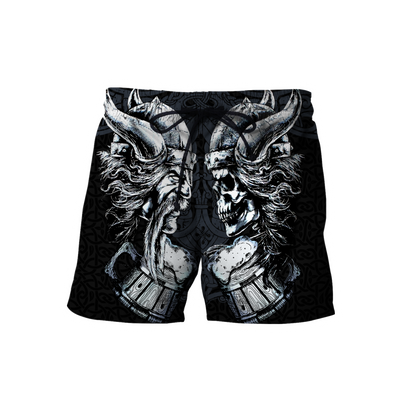 Love beer skull & viking 3D all over printed for man and women