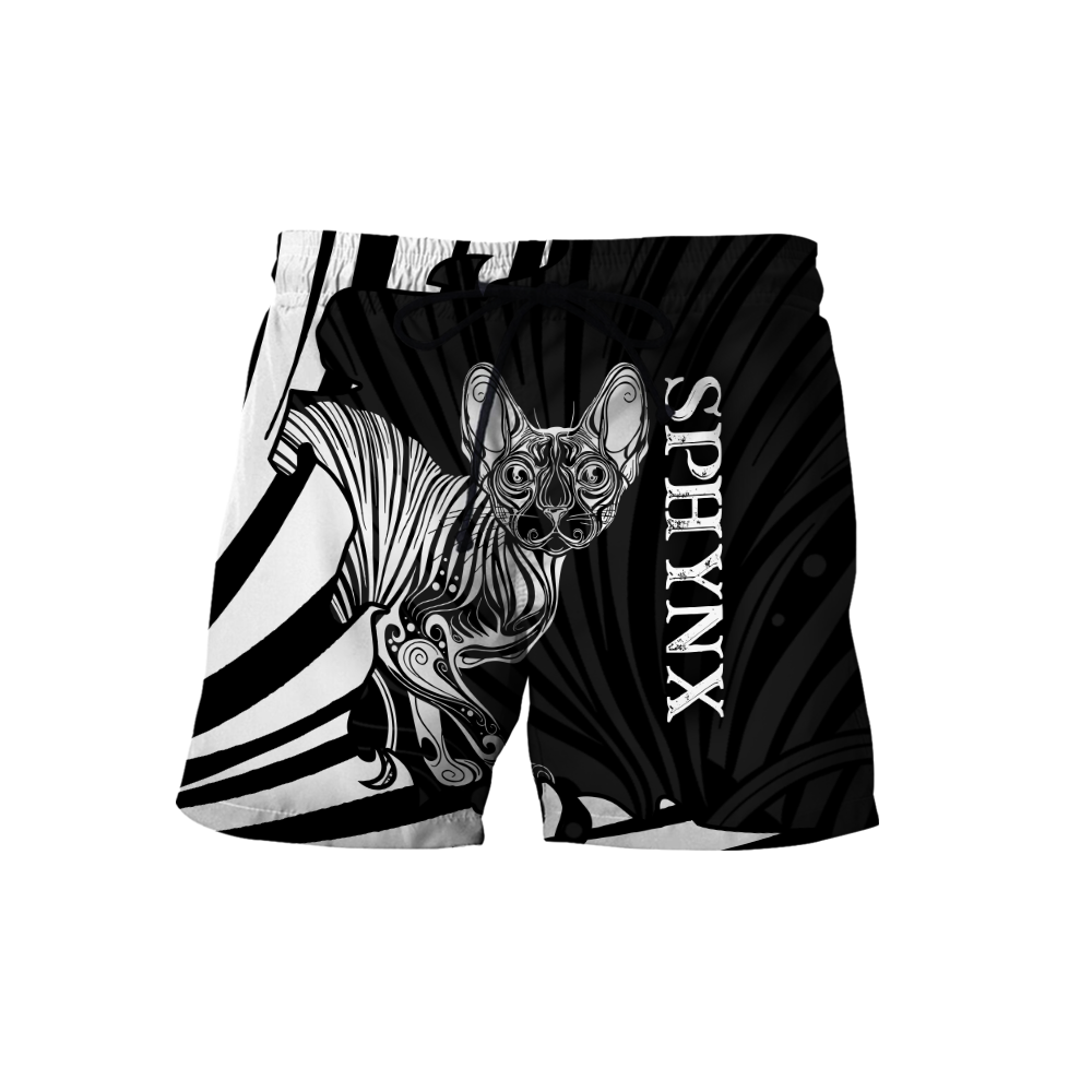Sphynx cat tattoos 3D All Over Printed shirt & short for men and women PL