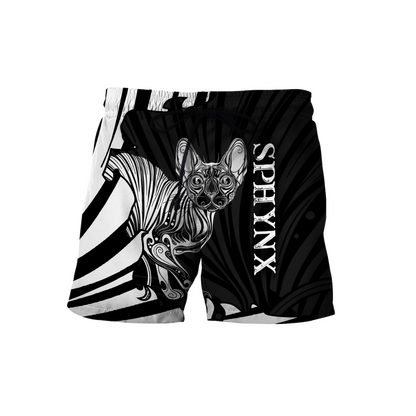 Sphynx cat tattoos 3D All Over Printed shirt & short for men and women PL