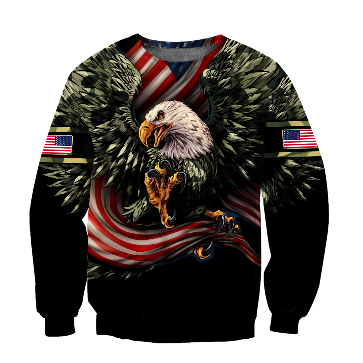 Eagle US Grumpy Veteran 3D shirts for men and women Proud Military