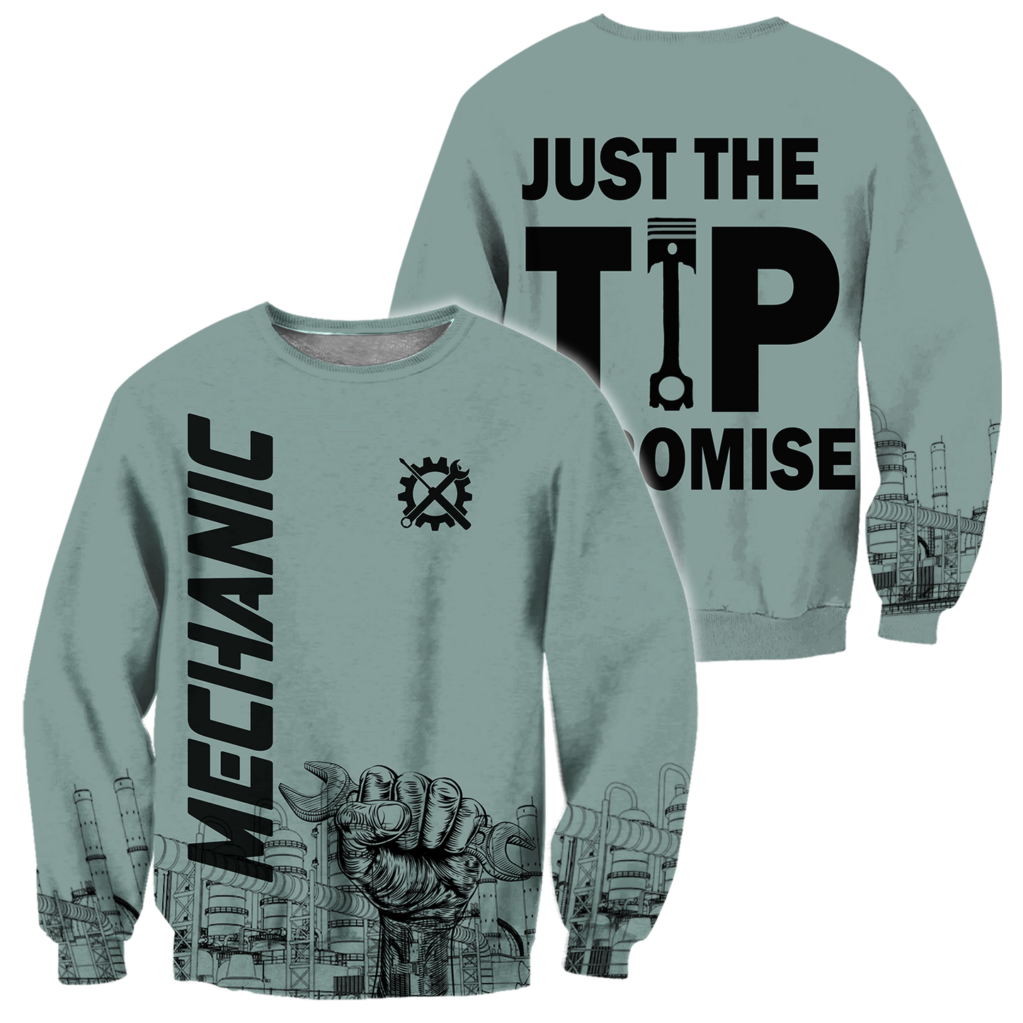 Just The Tip I Promise All Over Printed Mechanic Hoodie For Men and Women TN