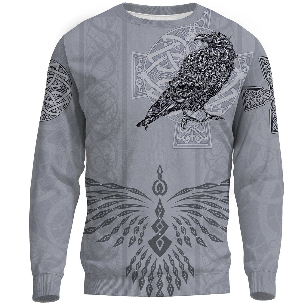 Odin's Celtic Raven - Scandinavian Tattoo Style