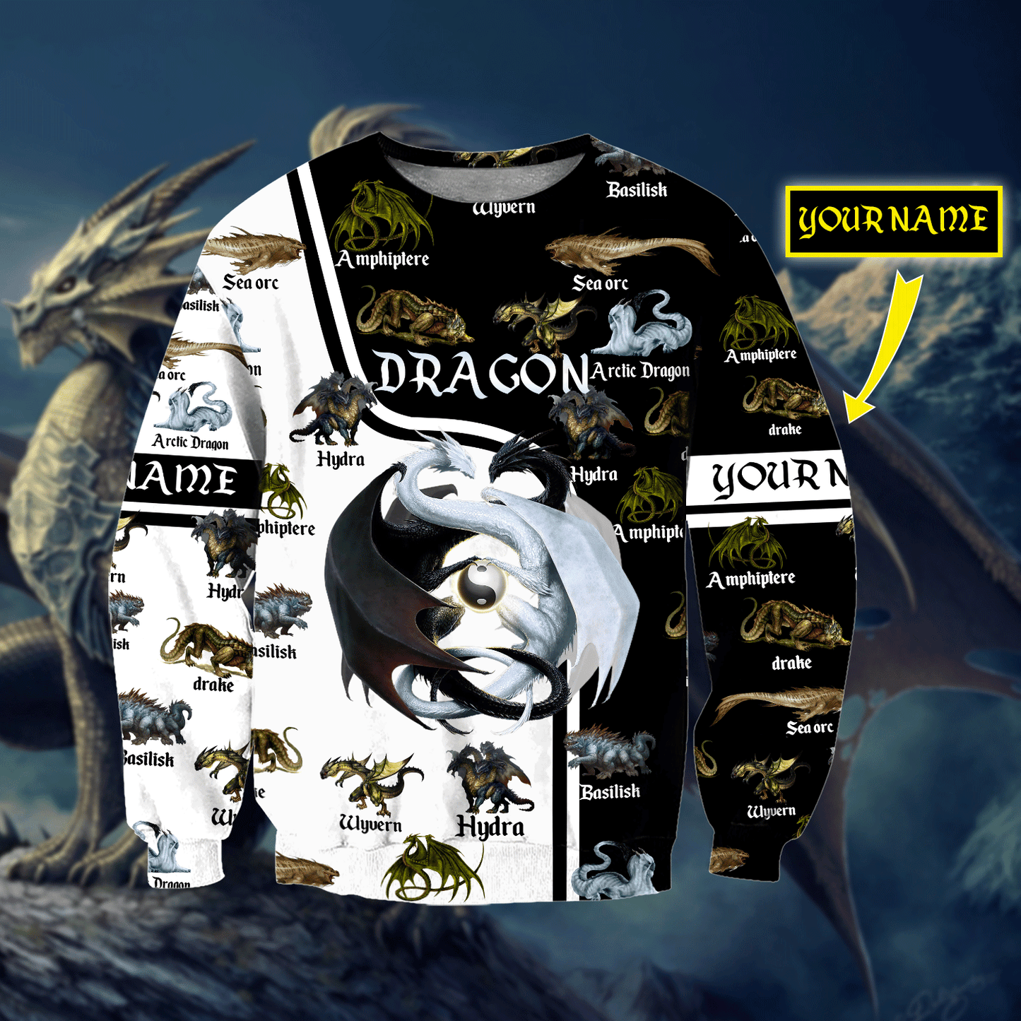 Dragon 3D All Over Printed Shirts For Men and Women VP21102004