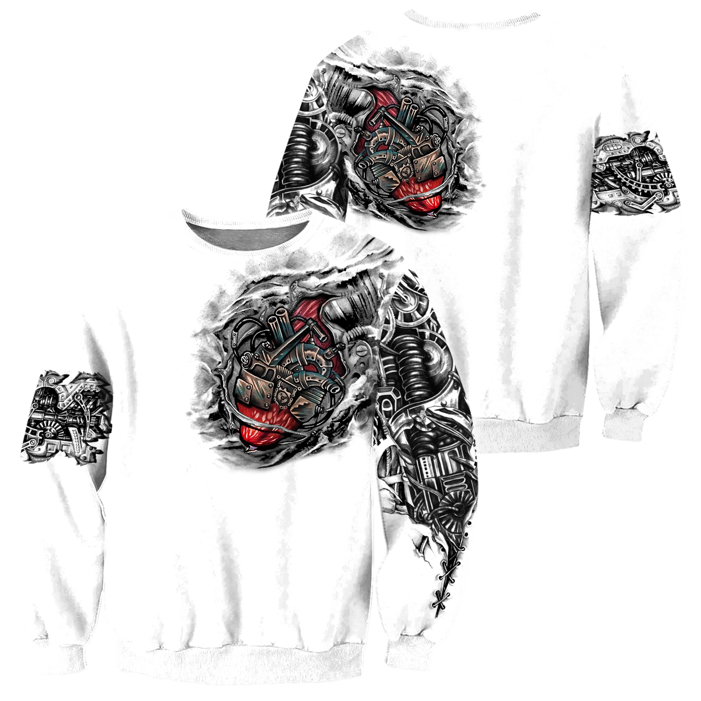 Mechanic Metal Tattoo 3D All Over Printed Shirts HAC180503 - Amaze Style™-Apparel