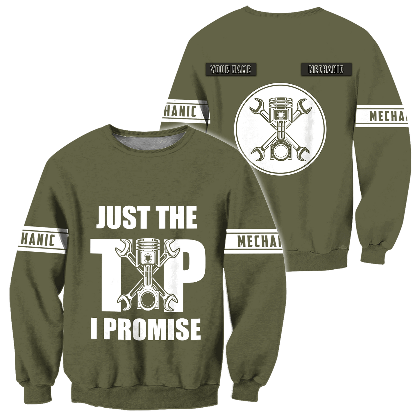 Mechanic Just The Tip I Promise All Over Printed Hoodie For Men and Women TN