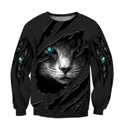 Hiden Cat Black cat 3D printed shirts for men and women