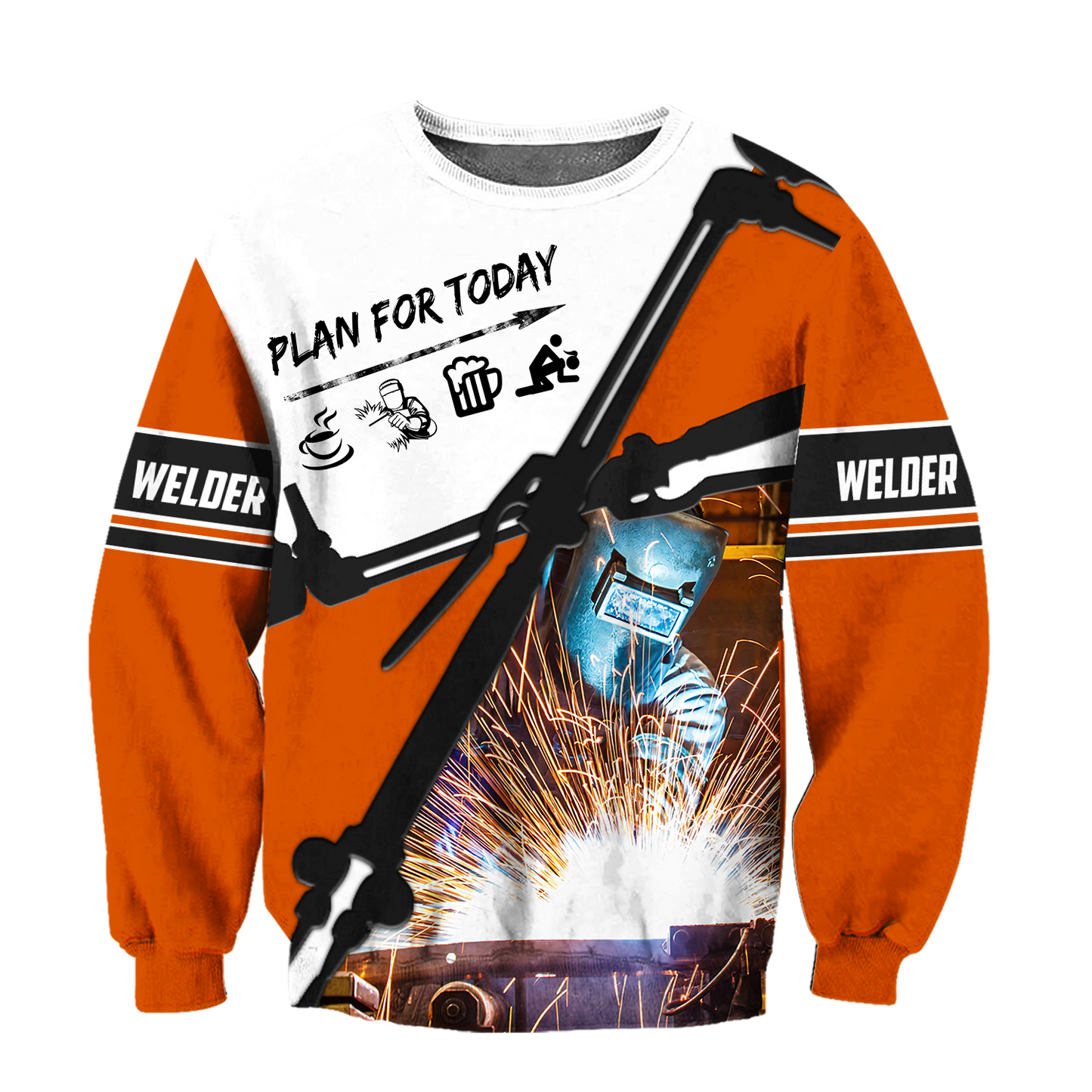 Premium Unisex All Over Printed Plan For Today Welder Shirts MEI