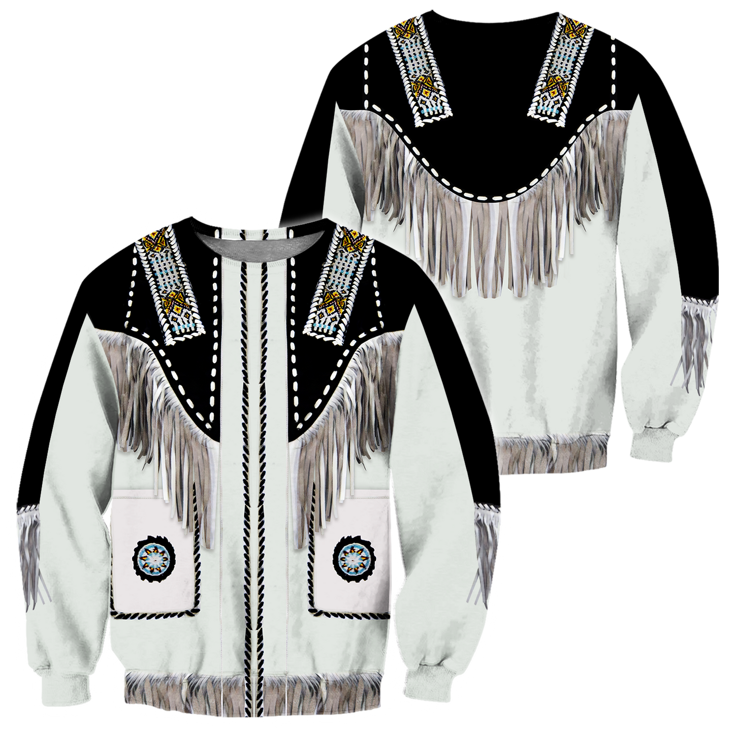 Cowboy Jacket No4 Cosplay 3D Over Printed Unisex Deluxe Hoodie ML