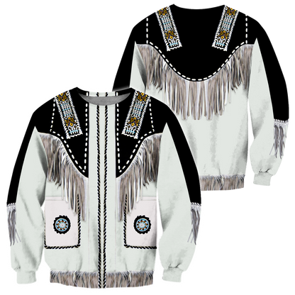 Cowboy Jacket No4 Cosplay 3D Over Printed Unisex Deluxe Hoodie ML